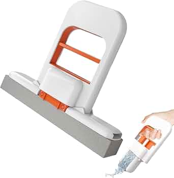 Self-Squeezing Wet & Dry Cleaning Mop for Kitchen, Bathroom, Car & Glass