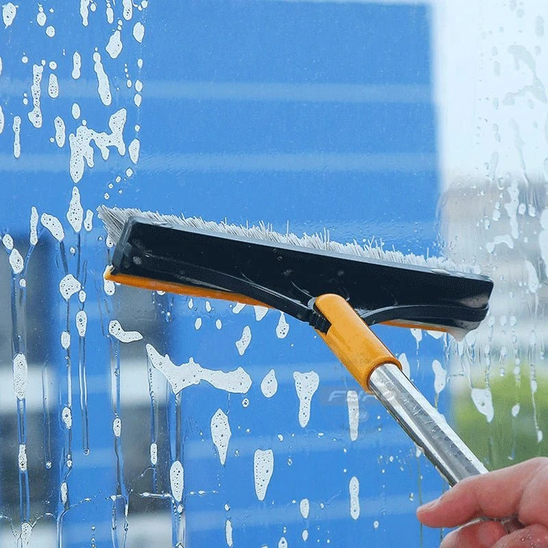 2 In 1 Floor Scrub Cleaning Brush With Removable Long Handle.